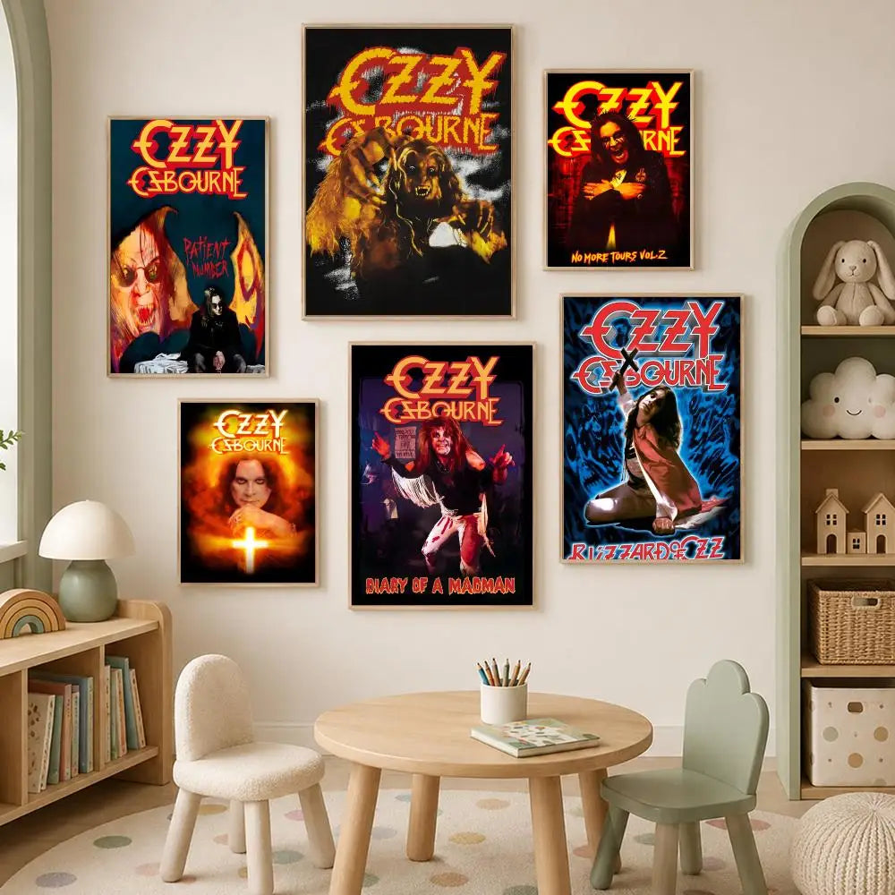 Ozzy Osbourne HD PVC Wall Poster – Self-Stick & Waterproof Wall Art Poster Axl
