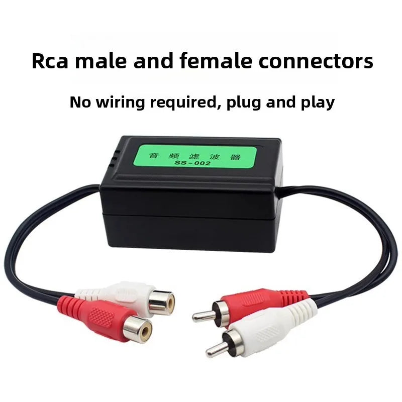 Car Audio Ground Loop Isolator – 3.5mm & RCA Noise Filter Audio Noise Filter Axl