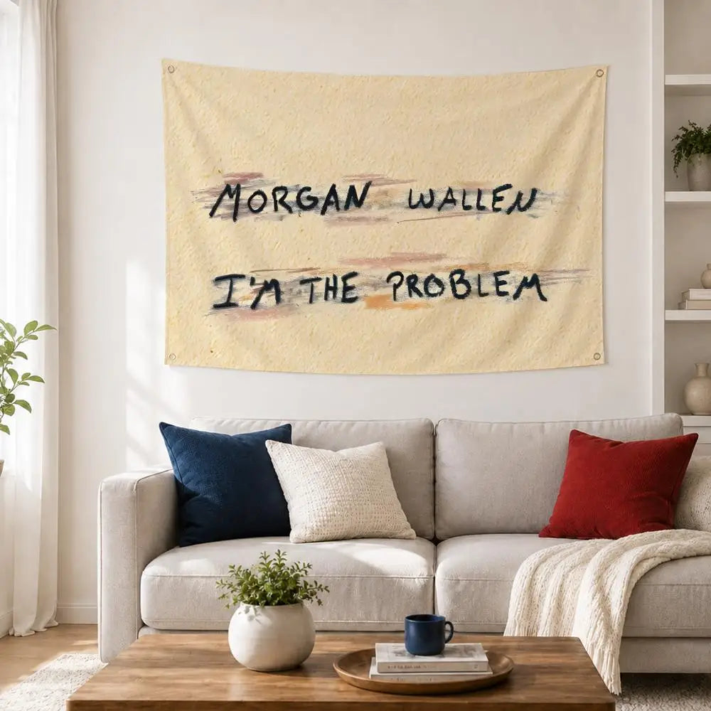 Morgan Wallen Fan Flag – Indoor & Outdoor Concert Wall Banner Fan Art Flag Axl