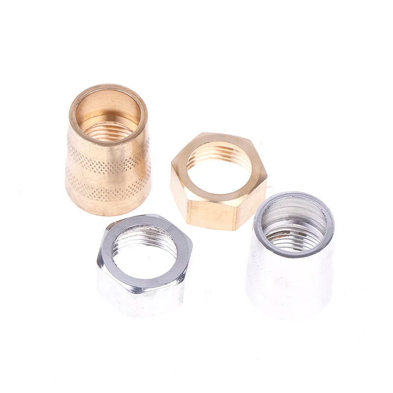 Shower Hose Nut Connector – Threaded Water Inlet Pipe Fitting Shower Hose Fitting Axl