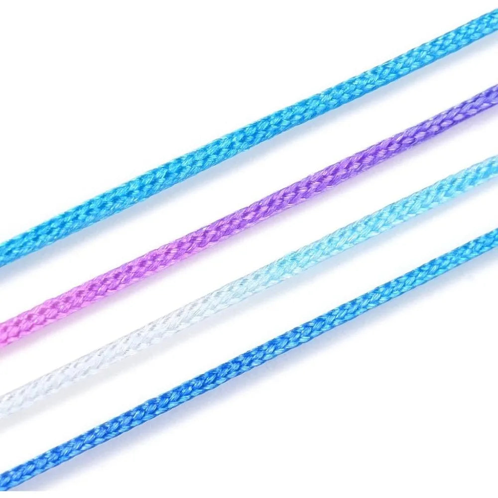 54.68 Yards Segment Dyed Nylon Cord 0.8mm – Chinese Knotting Jewelry Making Cord Axl