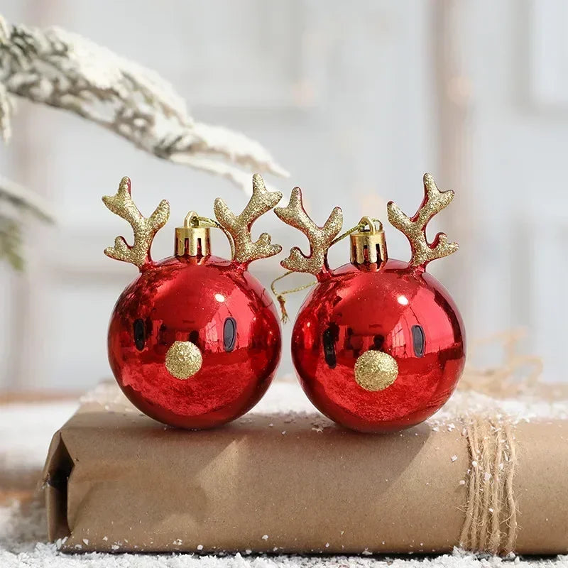 Christmas Deer Antler Hanging Ornaments – Xmas Tree Decor Christmas Ornaments Axl
