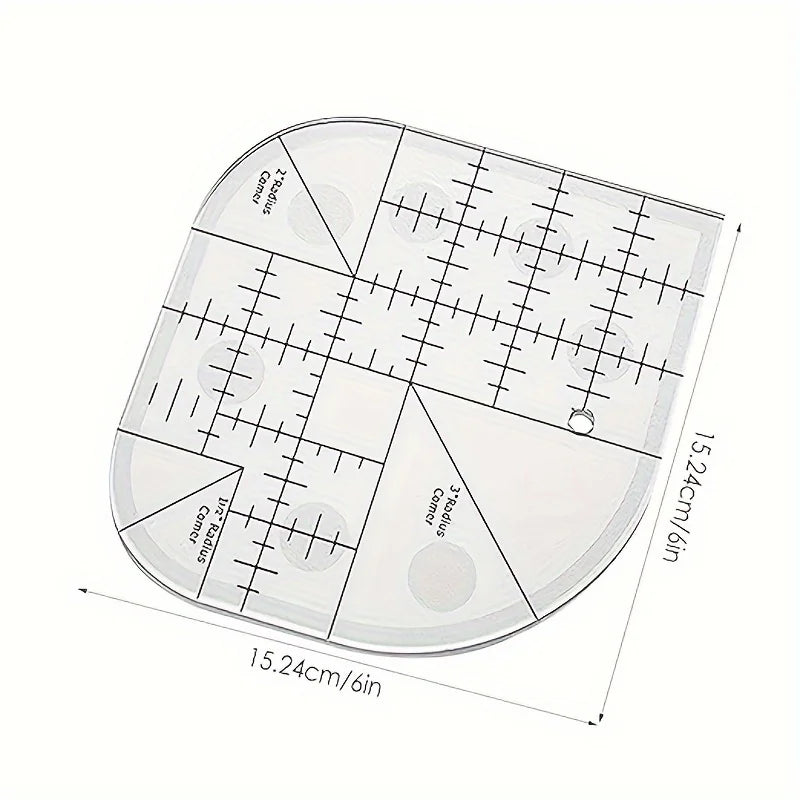 Acrylic Corner Quilting Ruler – DIY Sewing Template Tool Quilting Ruler Axl