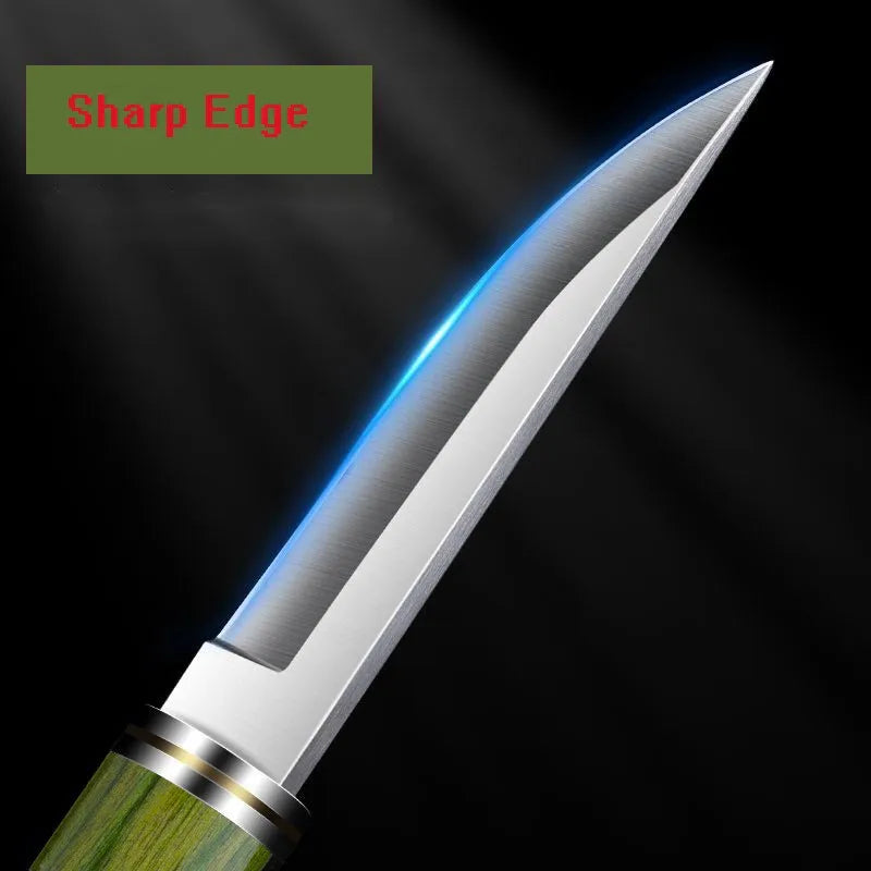 Bamboo Handle Stainless Steel Meat & Deboning Knife | BBQ Kitchen & BBQ Knife Axl
