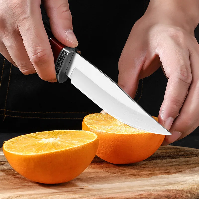 Stainless Steel Kitchen Knife with Cover – Sharp 11.8" Fruit Knife Kitchen Knife Axl