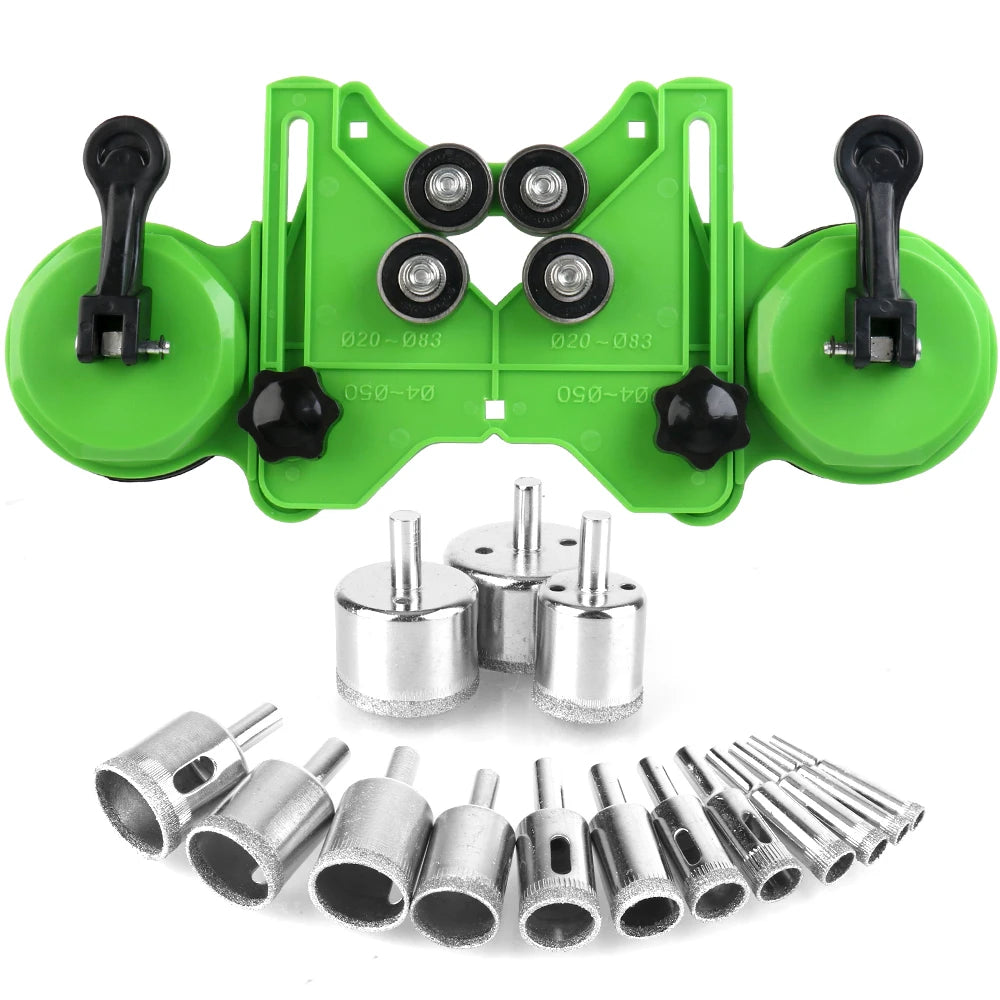 Glass Tile Drill Guide Locator 4-83mm | Suction Cup Hole Centering Drill Guide Locator Axl Locator and Drill
