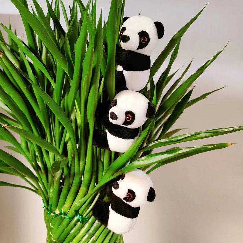 Kawaii Panda Plush Curtain Clip Doll – Soft Stuffed Toy 9cm Plush Clip Doll Axl