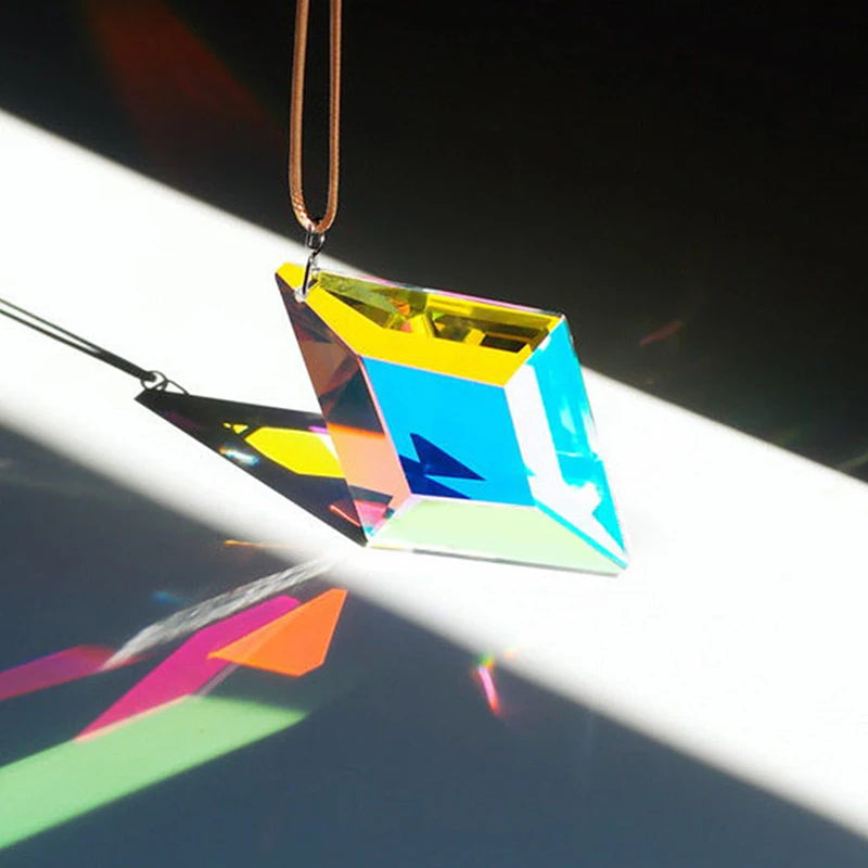 Crystal Prism Sun Catcher – Rainbow Garden Window Ornament Sun Catcher Ornament Axl
