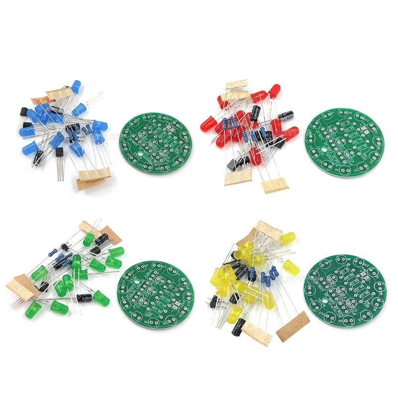 LED Round Running Light DIY Soldering Kit – Triode Oscillator DIY Electronics Kit Axl