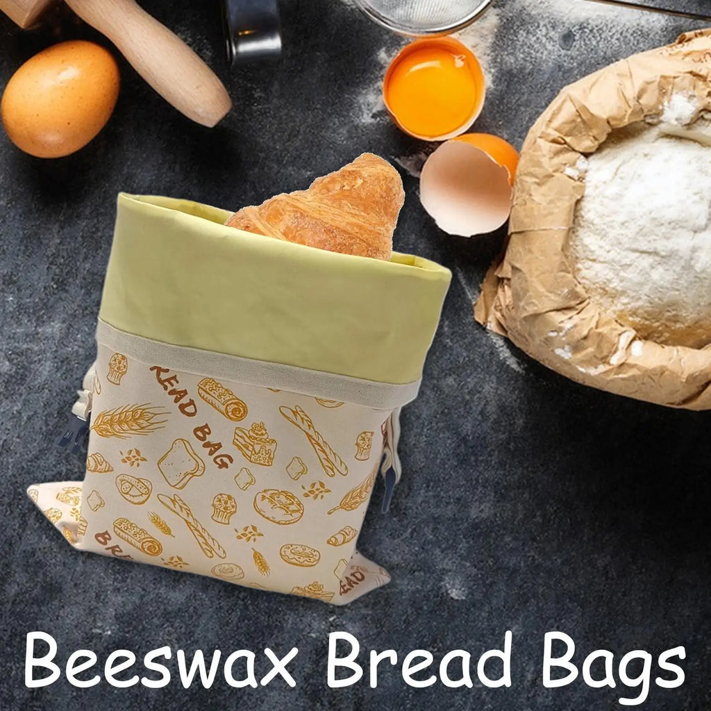 Reusable Beeswax Bread Bag – Double-Layer Loaf Freshness Bag Bread Storage Bag Axl