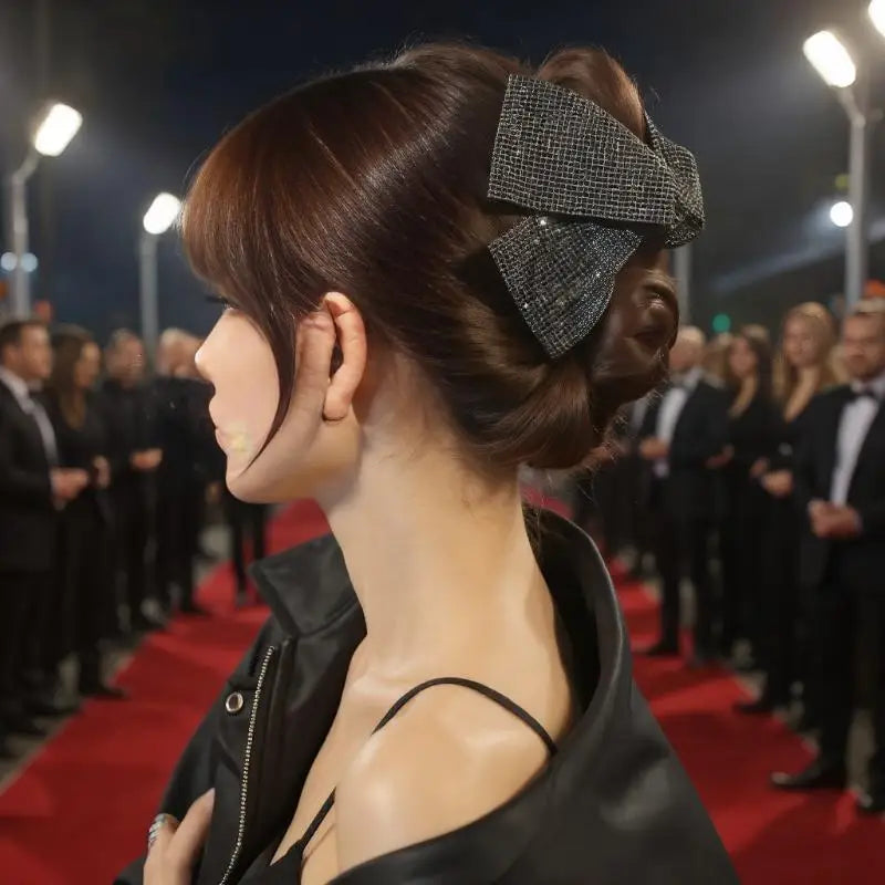 Rhinestone Hair Claw Clip – Shiny Triangular Hairpin for Women Hair Claw Clip Axl