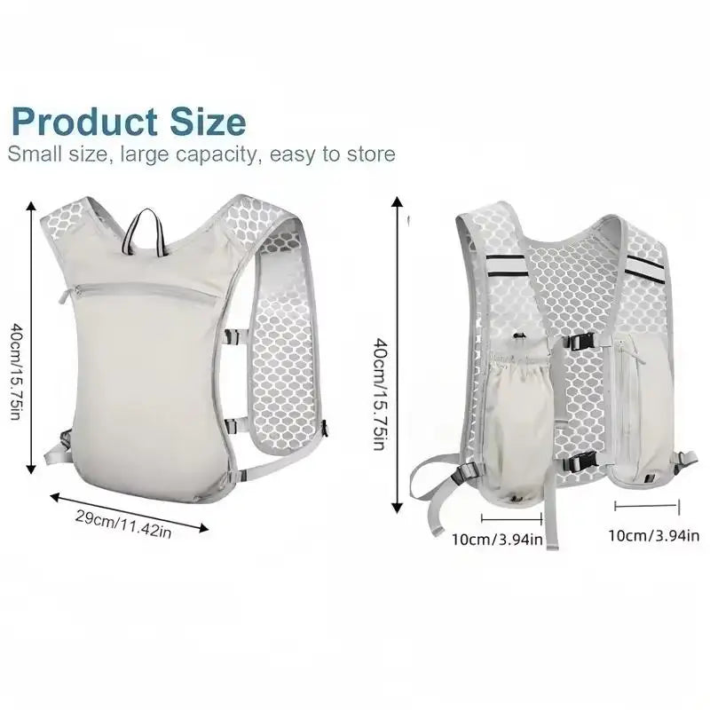 Lightweight Reflective Hydration Running Vest & Phone Holder Hydration Running Vest Axl