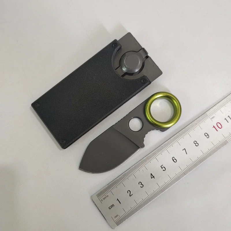 Portable Mini Fixed Blade EDC Pocket Knife – Keychain Knife Fixed Blade Pocket Knife Axl