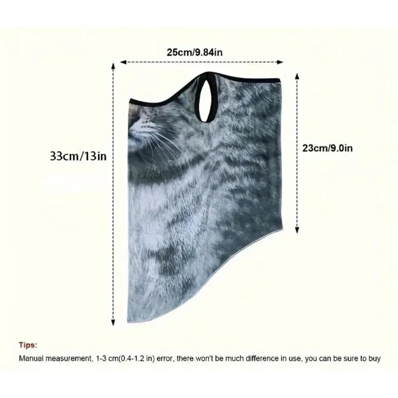 3D Cat Cycling Balaclava – Full Face Neck Sun Shield Helmet Liner Cycling Balaclava Axl
