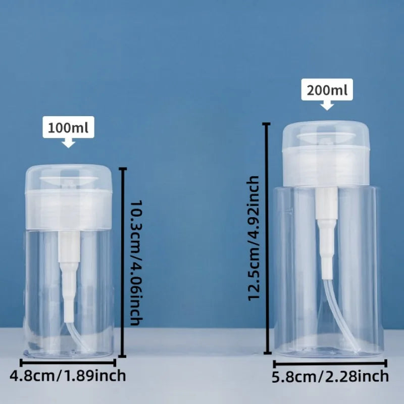 2-Pack Refillable Travel Pump Bottles – Toner & Makeup Remover Travel Pump Bottle Axl