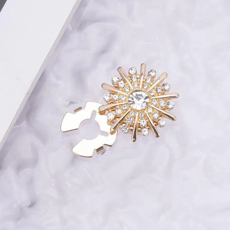 Crystal Pearl Clip-On Button Covers – DIY Decorative Buttons Decorative Button Covers Axl G