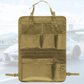 Multi-Pocket Backseat Organizer – Oxford Cloth Car Storage Bag Car Seat Organizer Axl Mud Color