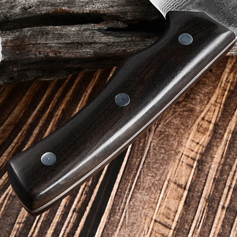 Damascus Steel Boning Knife with Sheath | 14cm Sharp Blade Damascus Boning Knife Axl
