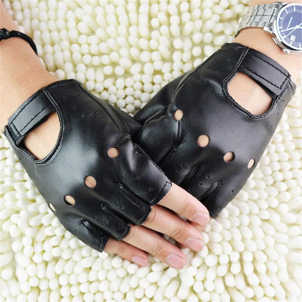 Punk Fingerless Gloves – Gothic Cosplay & Dance Accessory Fingerless Gloves Axl