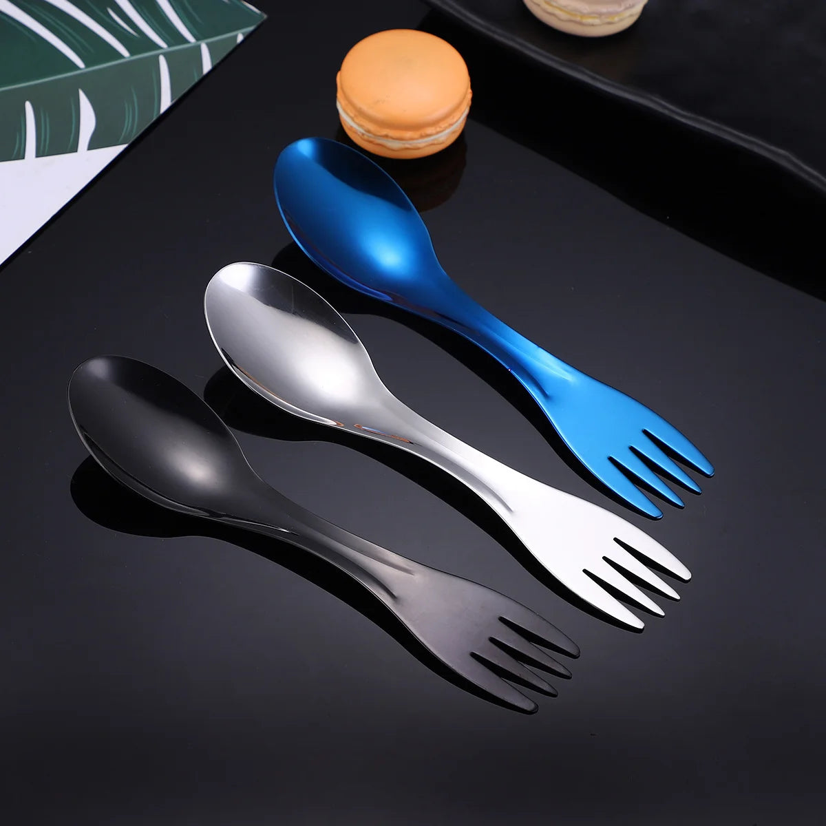 304 Stainless Steel Camping Spork – Multifunctional Fork & Spoon Camping Spork Axl