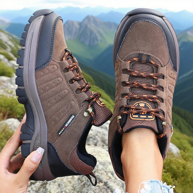 Women's Retro Wedge Platform Hiking Sneakers Anti-Slip Hiking Sneakers Axl
