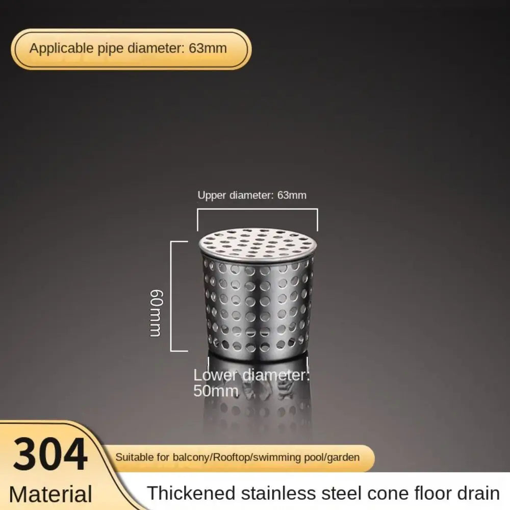 Stainless Steel Round Floor Drain Cover – Anti-Clog Filter Screen Floor Drain Cover Axl 63mm