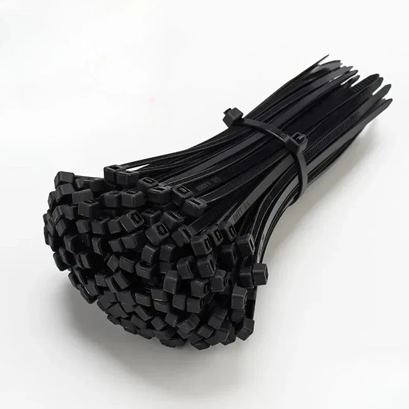 Black Nylon Cable Ties 250PCS – Self-Locking Zip Wrap Straps Nylon Cable Ties Axl