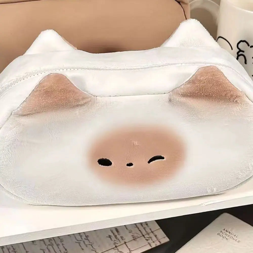 French Toast Plush Pencil Case – Large Capacity Pen Bag Plush Pencil Case Axl