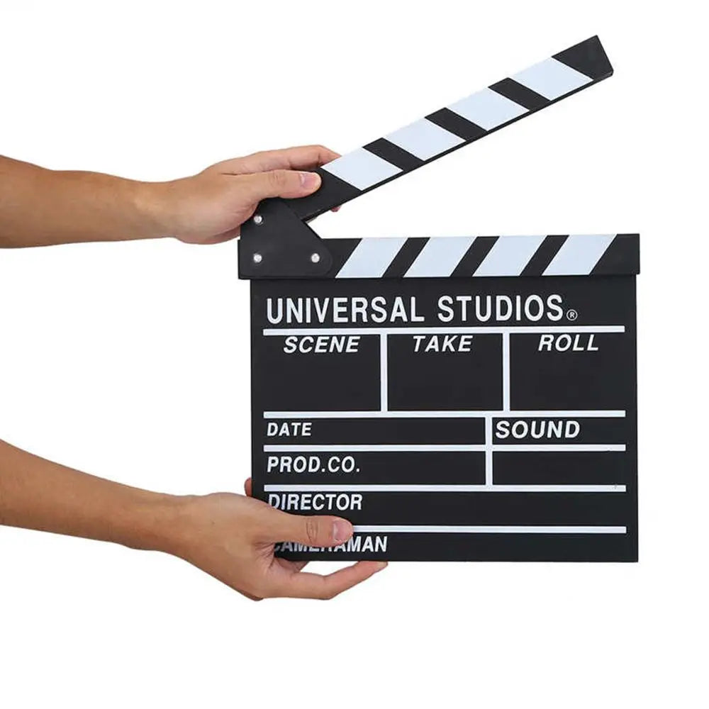 Wooden Director Clapperboard | Film Slate Photography Prop 30x27cm Photography Prop Axl