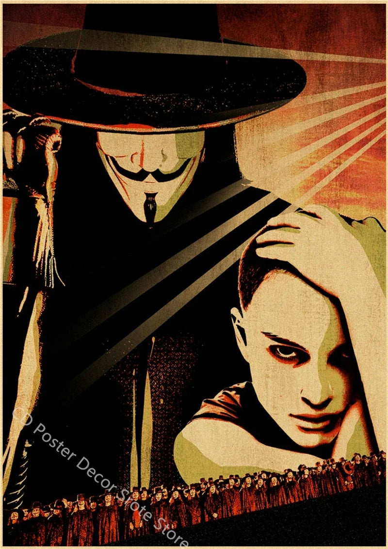 Vintage Retro Movie Poster – Classic Film Wall Art Print Retro Movie Poster Axl 39 A4