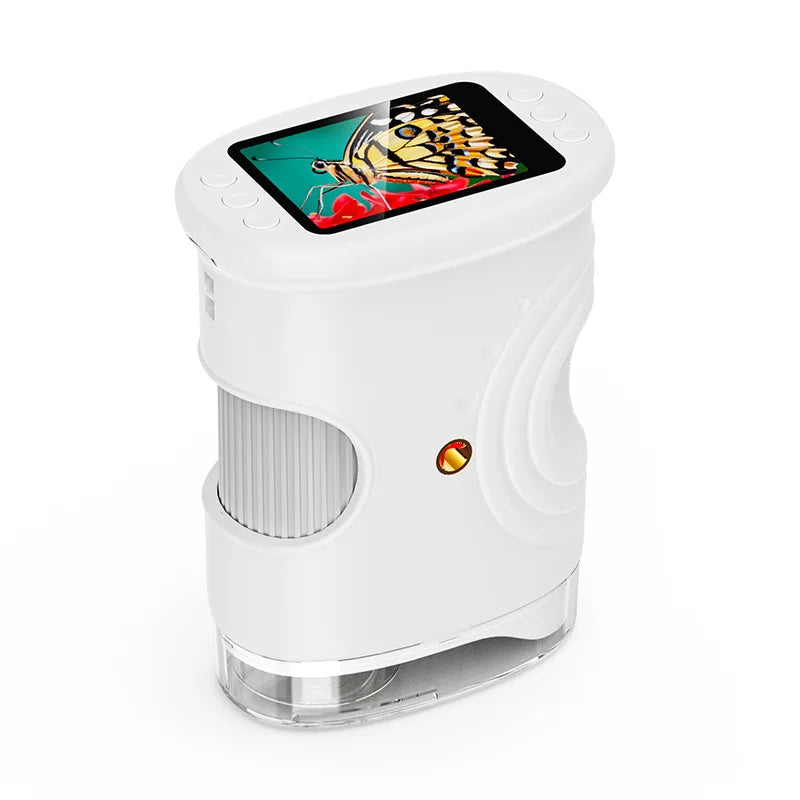 Kids Handheld Digital Microscope – 1000X HD & 2-Inch Screen Kids Digital Microscope Axl WHITE