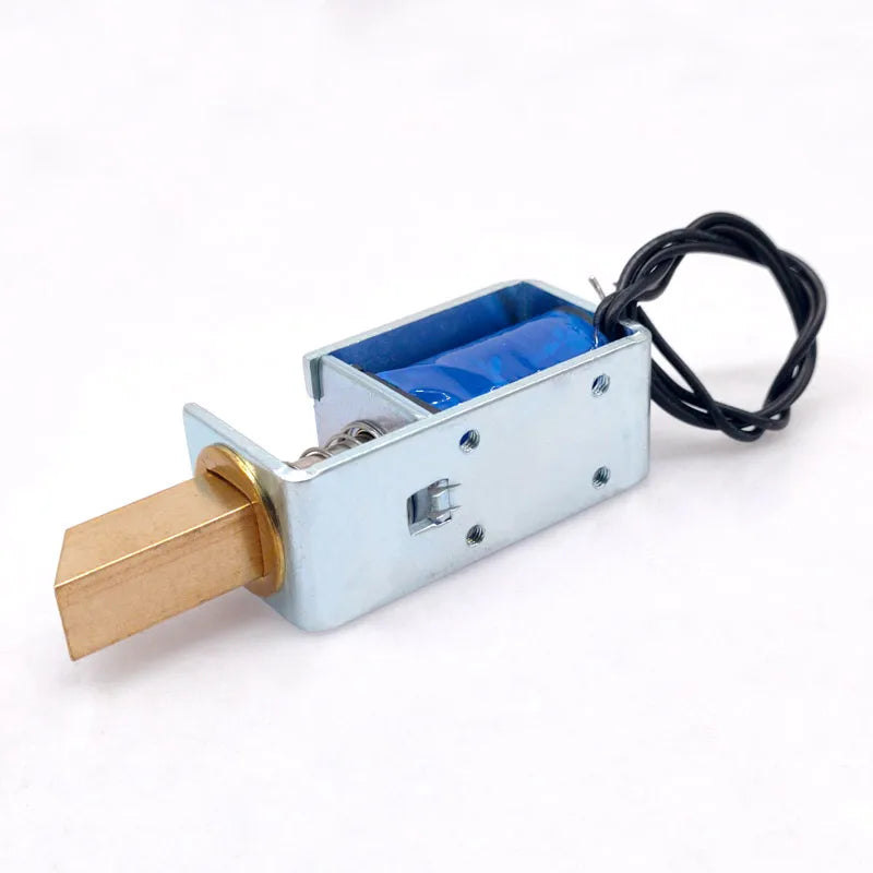 DC 6V/12V/24V Electromagnet Cabinet Door Lock – 10mm Stroke Electric Solenoid Lock Axl