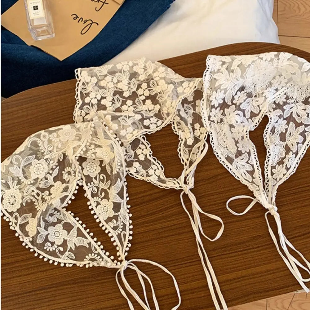 Vintage Boho Triangle Lace Hair Scarf Headband – Women & Girls Lace Hair Headband Axl