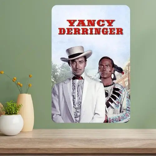 Yancy Derringer Classic TV Show Metal Poster Sign | Retro Décor Metal Wall Sign Axl aluminum sign aluminum 20x30cm