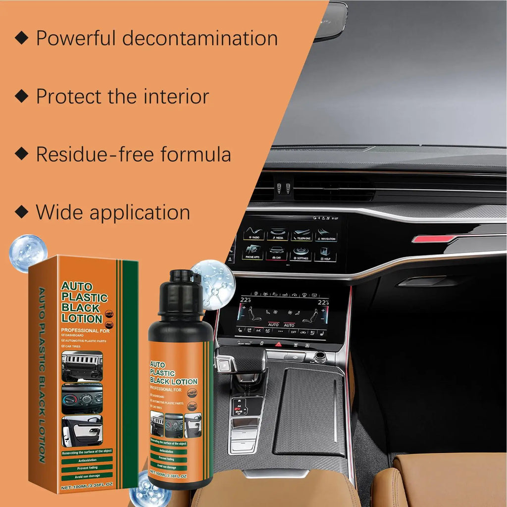 100ml Car Black Trim Restorer – Plastic & Rubber Renovator Car Trim Restorer Axl