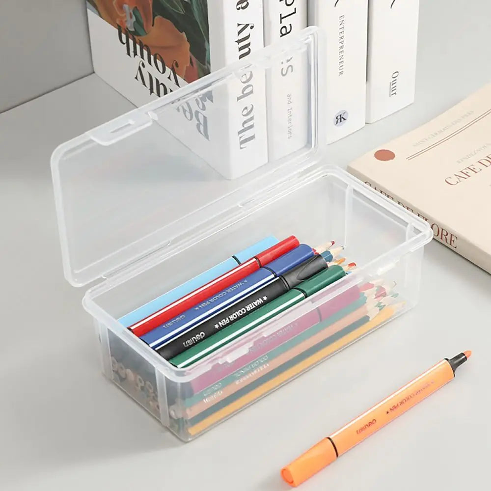 Large Transparent Desktop Pen Holder & Stationery Organizer Desktop Pen Organizer Axl