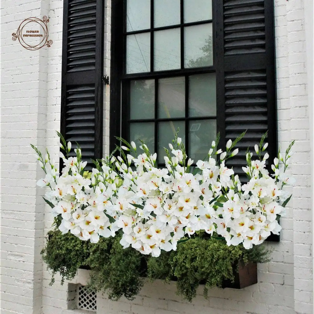 3-Pack Artificial Silk Orchid Stems – Faux Dendrobium Decor Artificial Flower Stems Axl