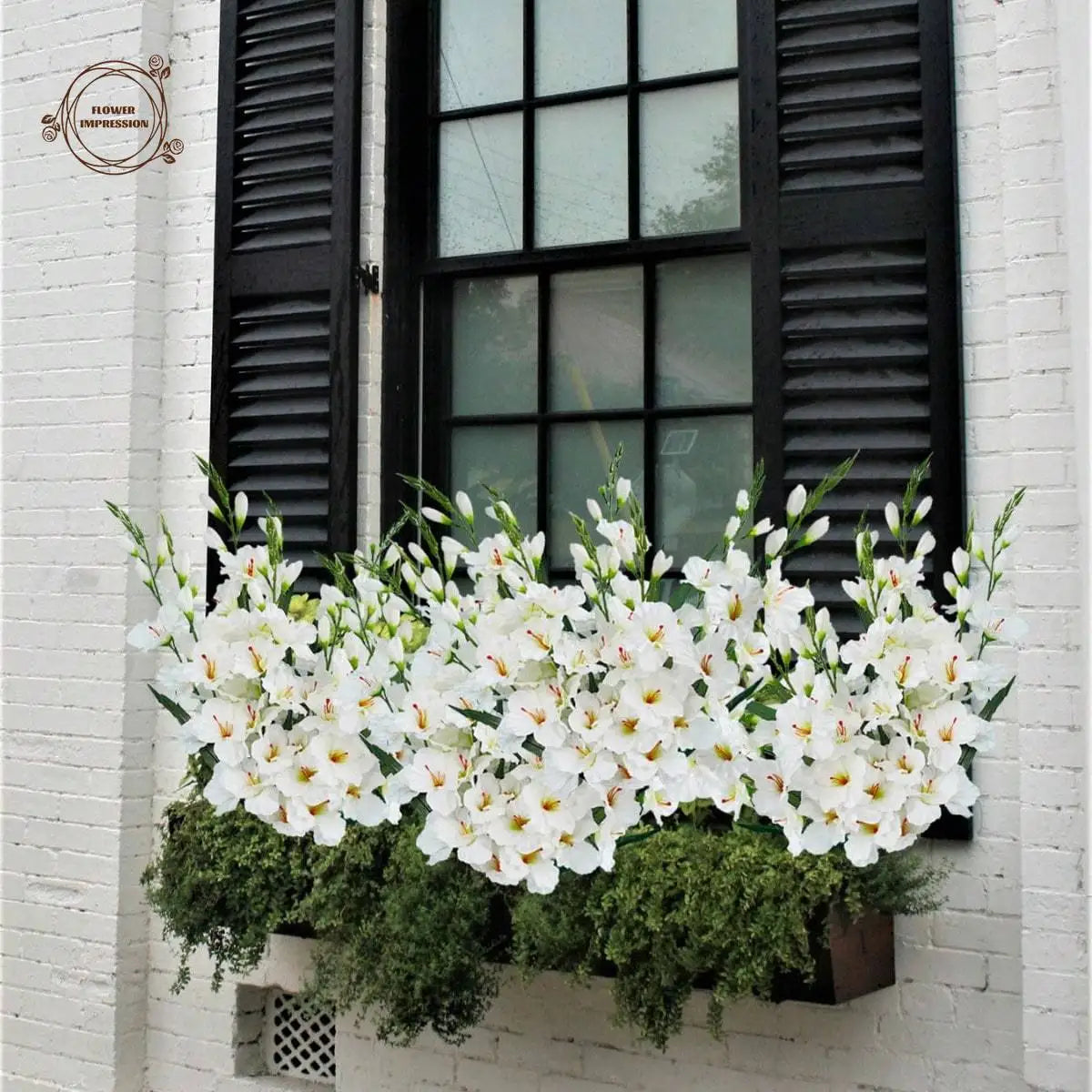 3-Pack Artificial Silk Orchid Stems – Faux Dendrobium Decor Artificial Flower Stems Axl