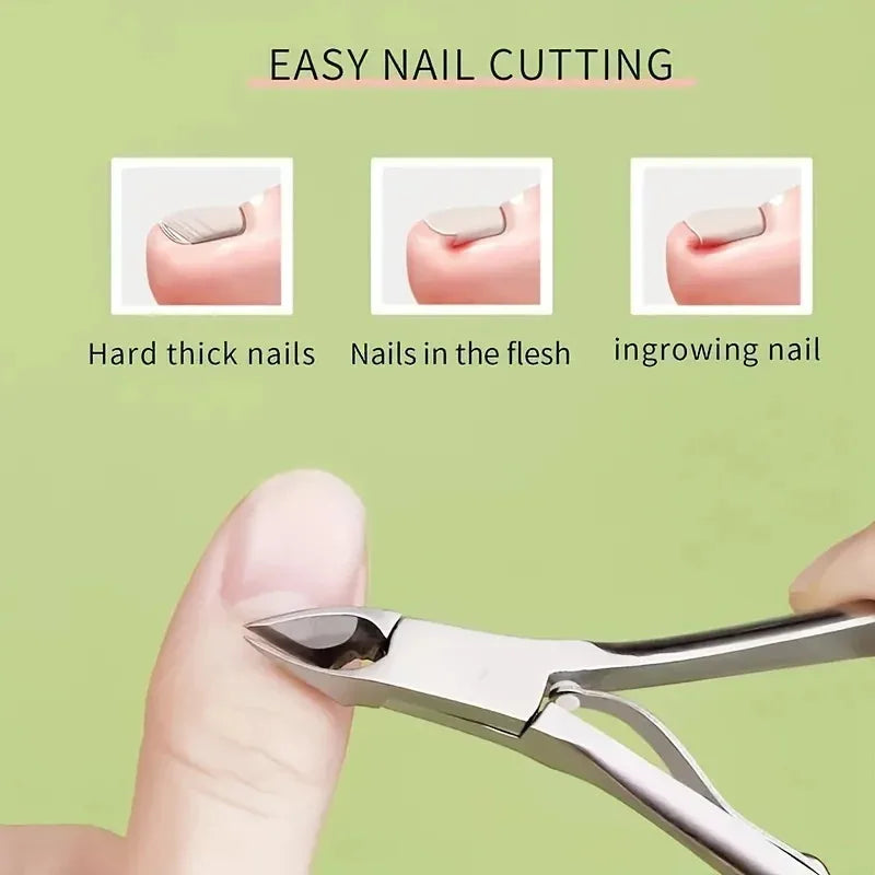 Stainless Steel Nail Clipper for Thick Toenails | Precision Tool Nail Clipper Axl