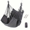 Hanging Basket Swing Chair – Indoor Outdoor Cotton Swing Bed Hanging Swing Chair Axl DARK GRAY