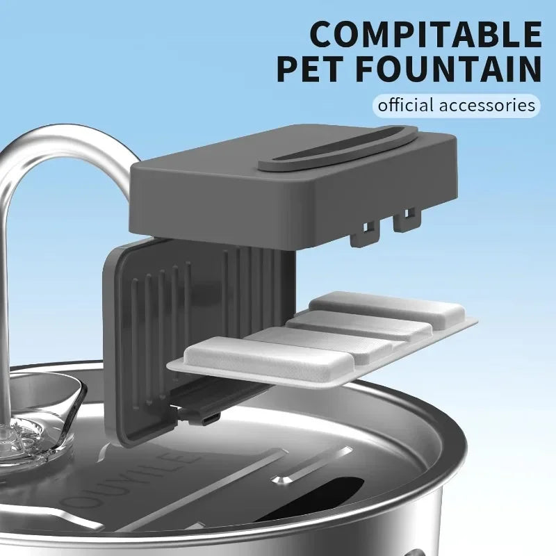 KEMORELA Cat Water Fountain Filter Replacement – 15 or 30 Pack Pet Fountain Filter Axl