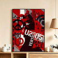 U2 Rock Band HD Wall Poster – Waterproof Self-Adhesive Decor Wall Art Poster Axl White7 21X30cmNoframe