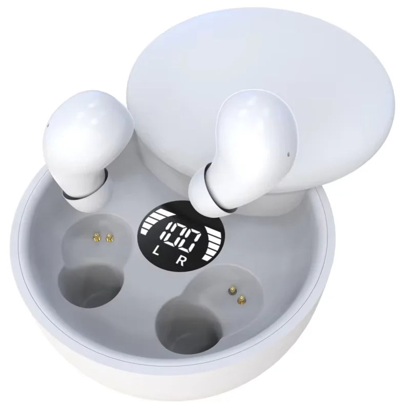 SK26 Bluetooth 5.4 Wireless Earbuds – Sleep & Sport TWS Wireless Earbuds Axl WHITE