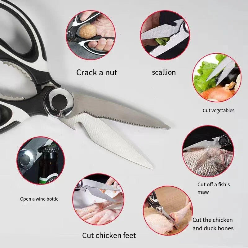 Multifunctional Stainless Steel Kitchen Scissors & Shears Kitchen Scissors Axl