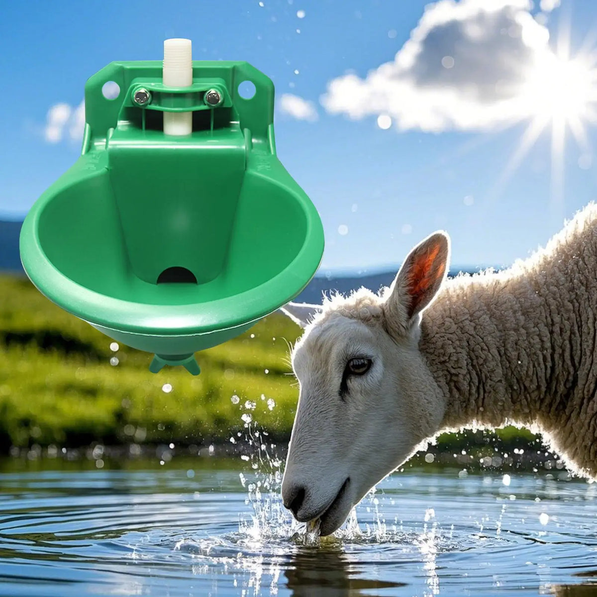 Automatic Animal Waterer 500ml | Goat Poultry Farm Drinker Animal Waterer Axl