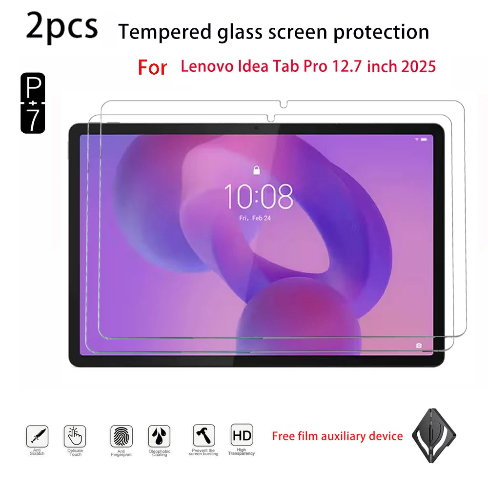 2-Pack Tempered Glass Screen Protector – Lenovo Tab P12 12.7" Tablet Screen Protector Axl For idea Tabpro 12.7