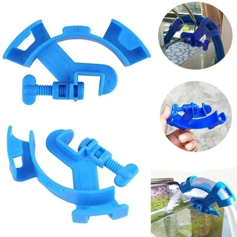 Aquarium Hose Holder & Pipe Fixing Clamp for Fish Tanks Aquarium Hose Clamp Axl