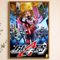 Tokusatsu Geats HD Self-Adhesive Waterproof Wall Poster Wall Poster Axl White01 15X20cmNoframe