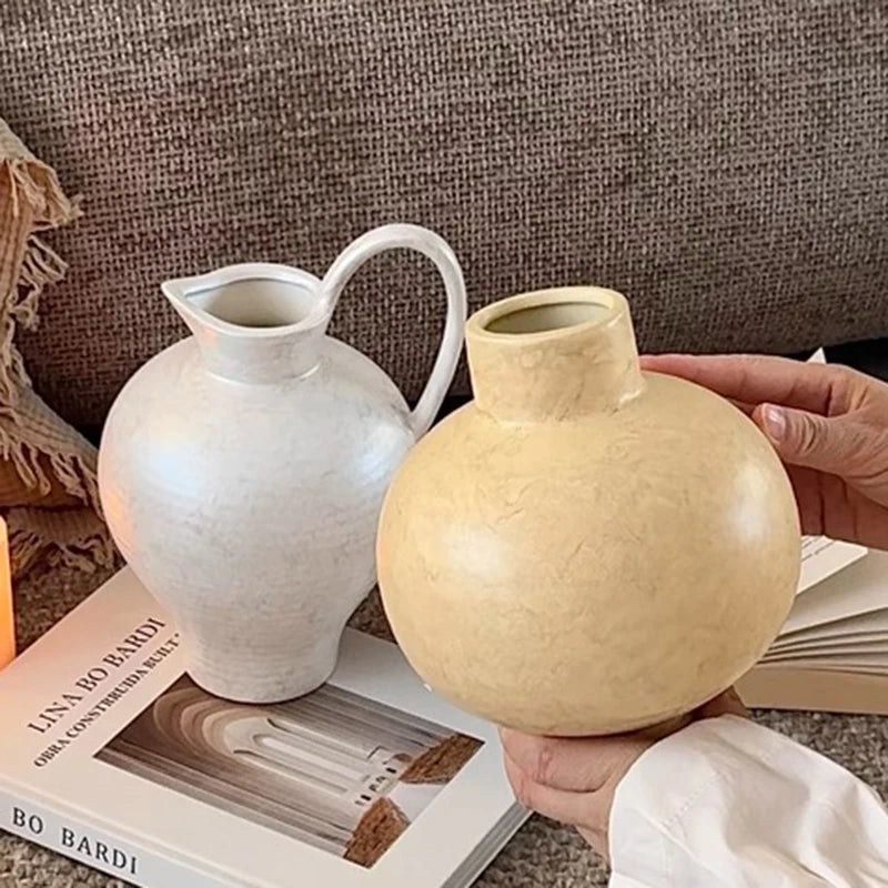 Nordic Ceramic Bud Vase Set – Wabi-Sabi Living Room Décor Ceramic Bud Vase Axl