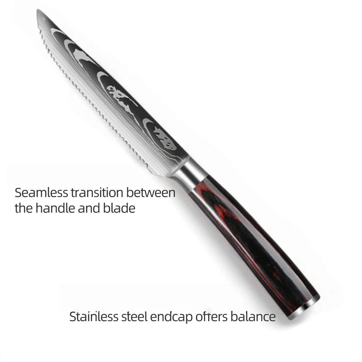 Damascus Steak Knife Set 1–8 Pcs | 4.5" Stainless Steel Knives Steak Knife Set Axl